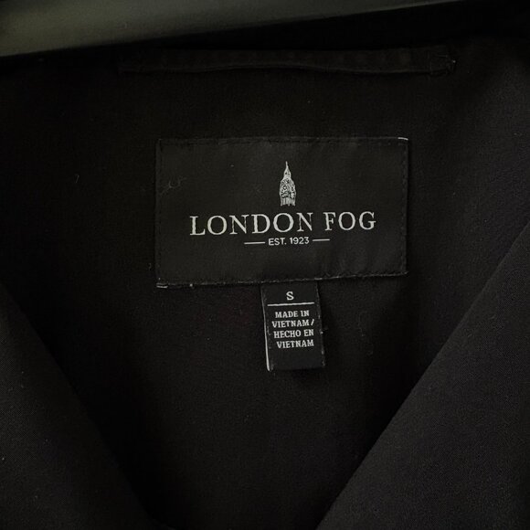 London Fog Single-Breasted Hooded Belted Trench Coat - Picture 4 of 5